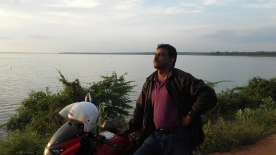 On Mahawilachchiya reservoir bund